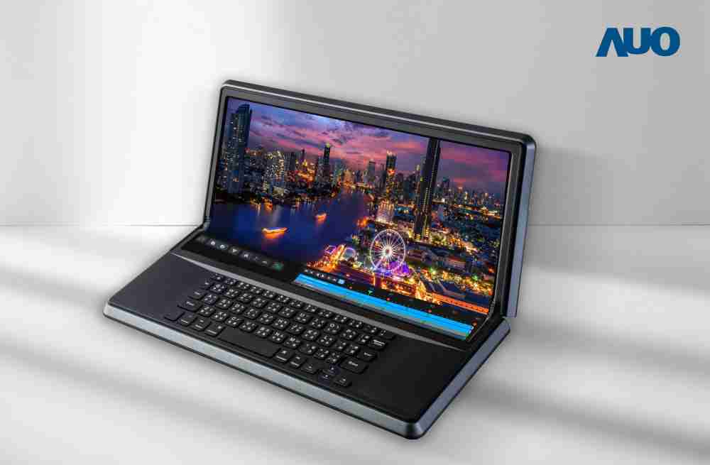 z6尊龙14.6吋Micro LED折迭显示屏幕，，，，搭配半径4mm的弯折绞炼，，以及高画素、、、高亮度、、、、高对比度的显示技术特点，，即便在大视角下仍保有绝佳色相与亮度